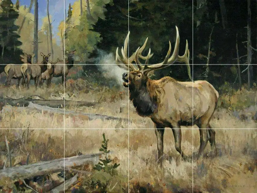 The Man Bugling Elk