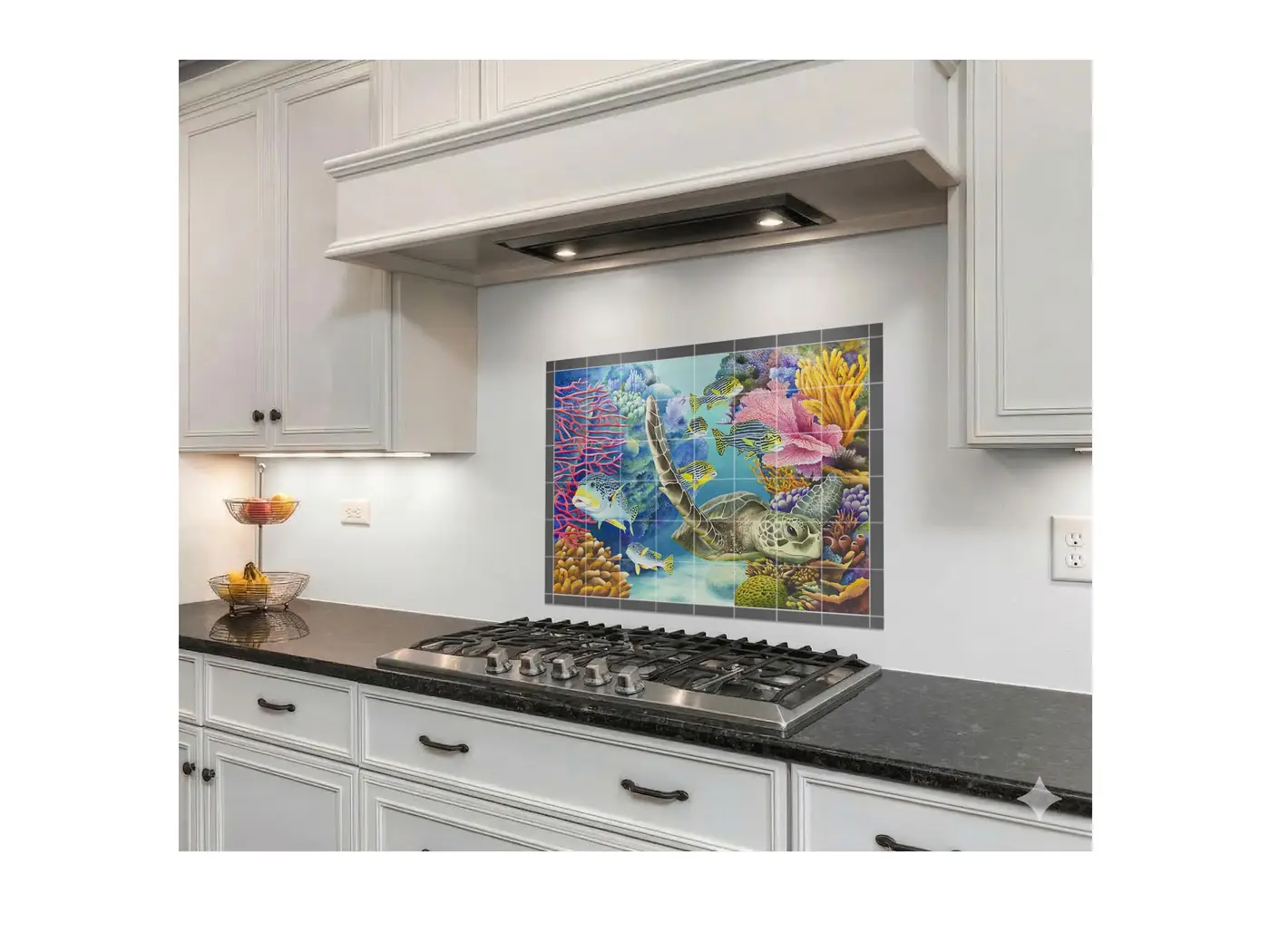 Sea Turtle Reef Tropical Fish installed