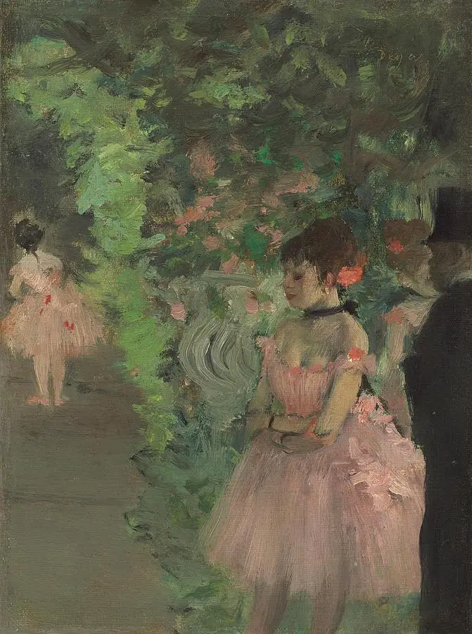 Dancers Backstage Edgar Degas