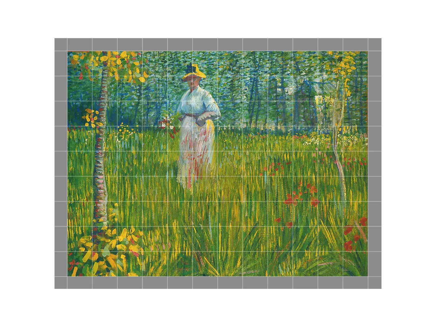 Vangogh Femme Dans Un Jardin
