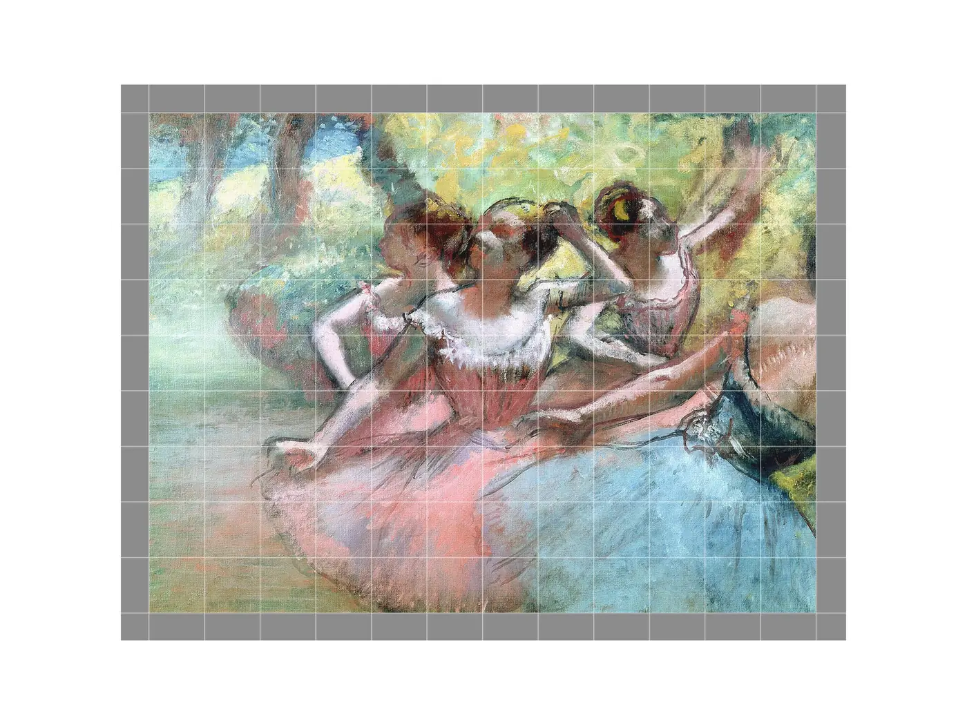 Four Ballerinas on the Stage by Edgar Degas