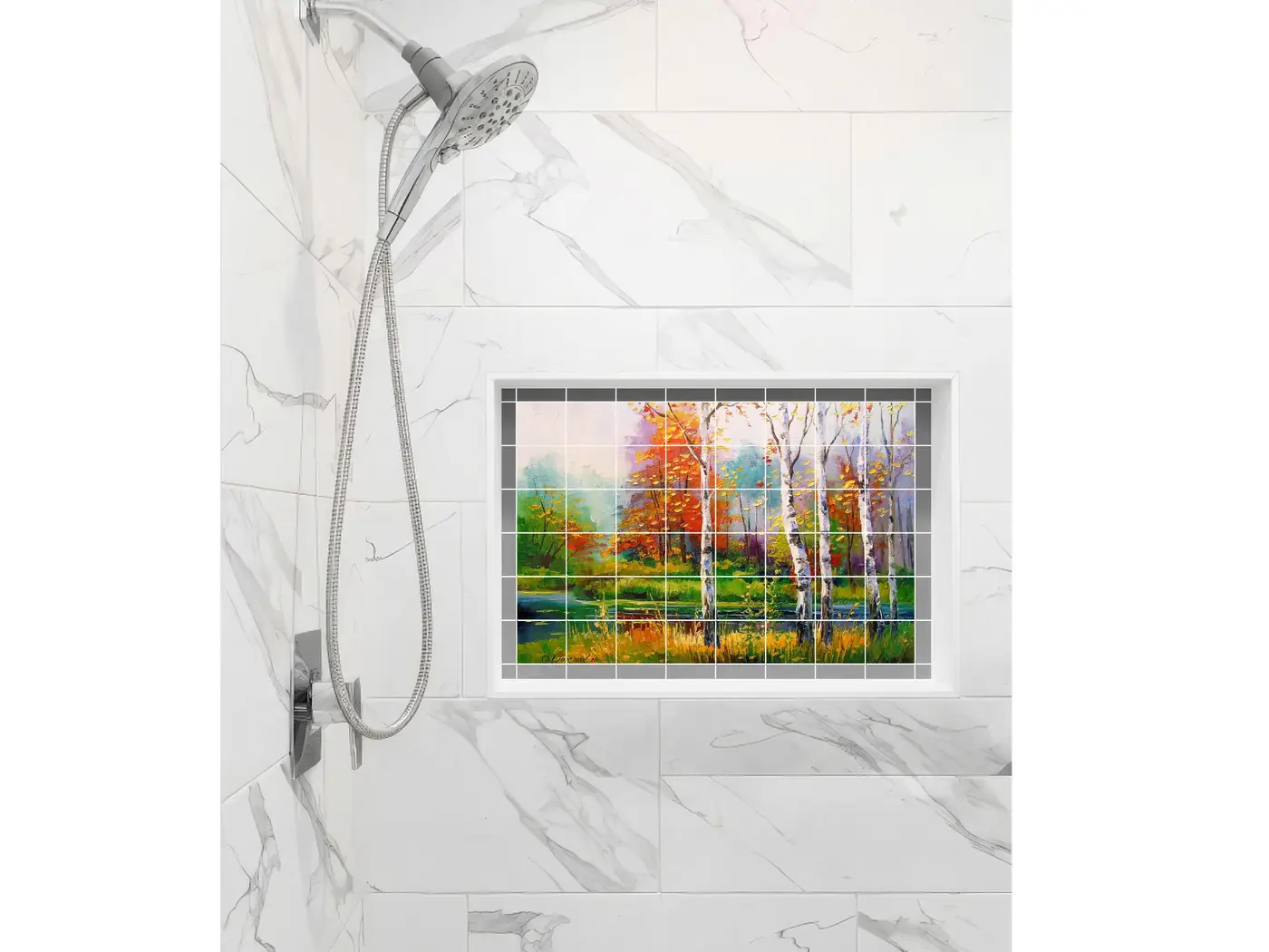 Autumn Birch Trees Forest Landscape, Photo 4