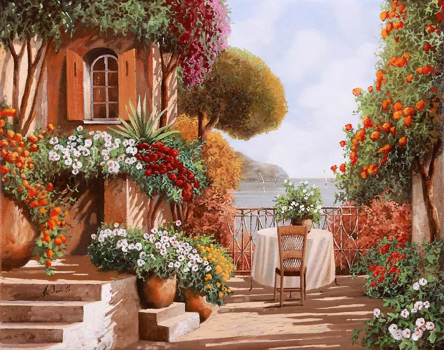 Dinner in Tuscany Italy Countryside Garden with Lots