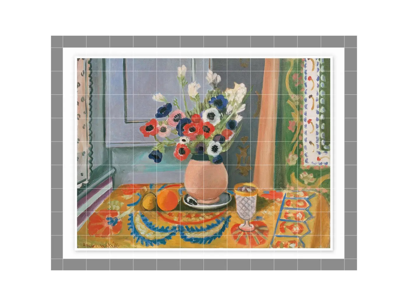 Anemones in an Earthen Vase
