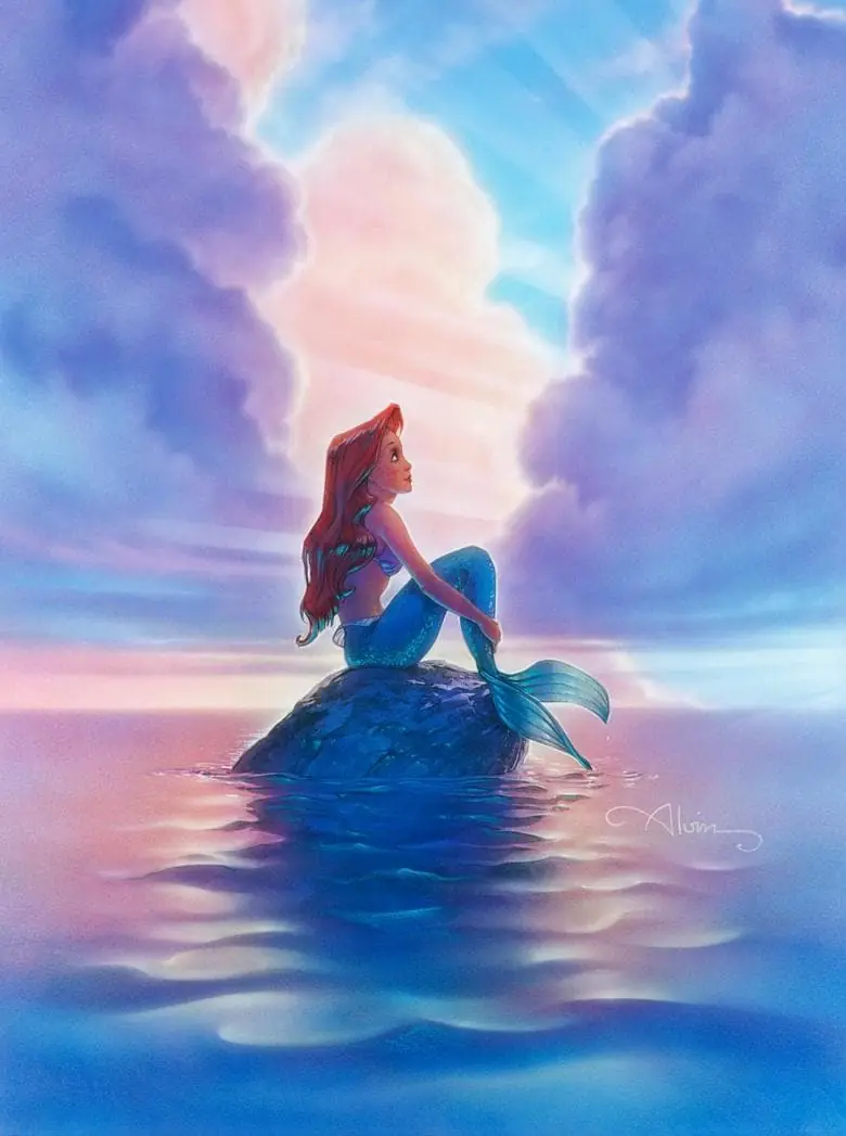 Mermaid Princess at Sunset