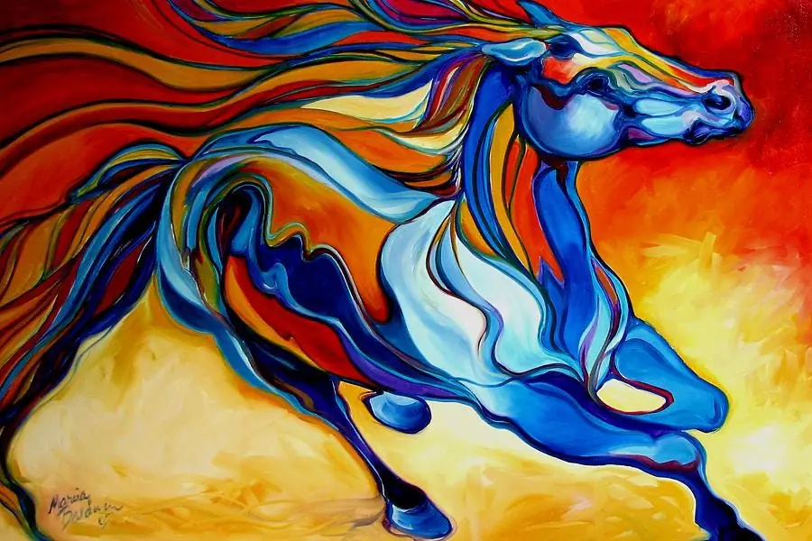 Stormy an Equine Abstract Southwest Horse Pony