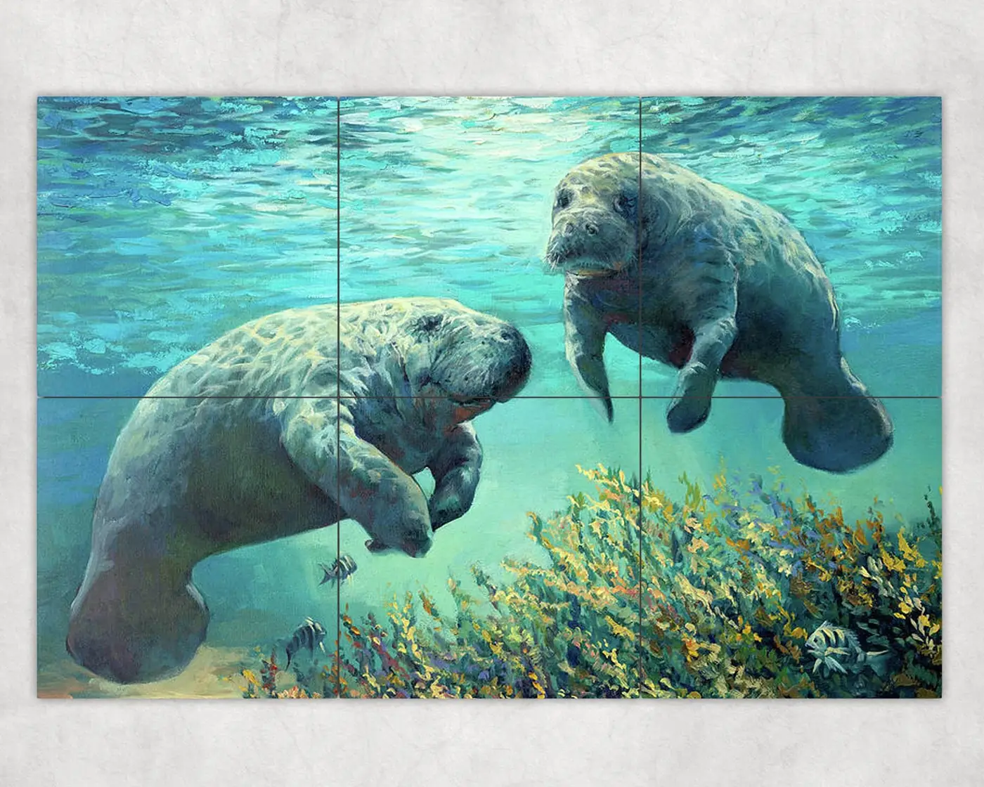 Sunbathers, Tropical Fish
