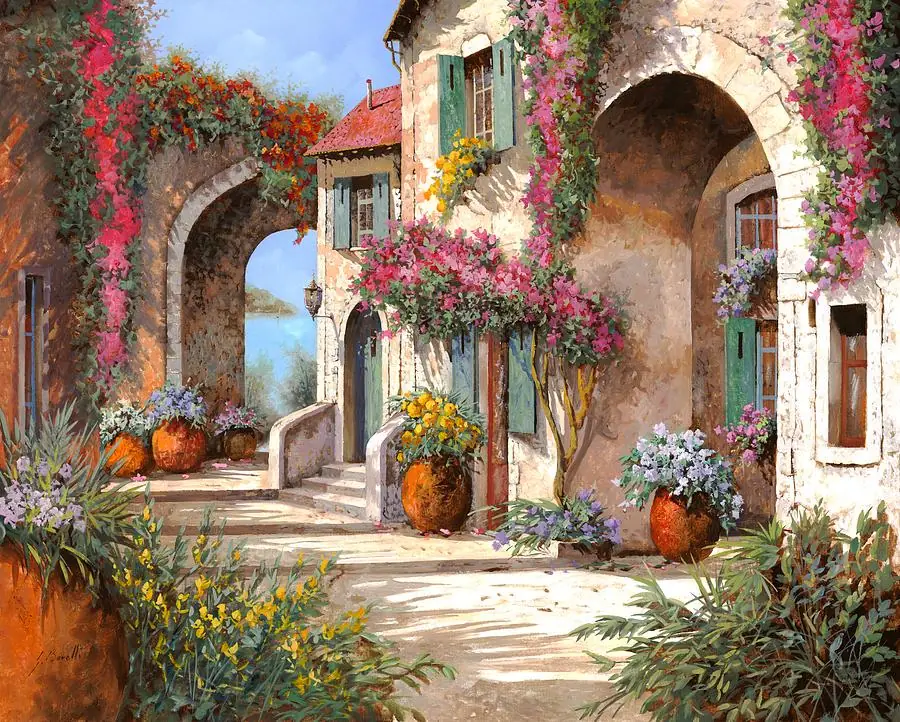 Countryside Tuscany Italy Romantic Garden View