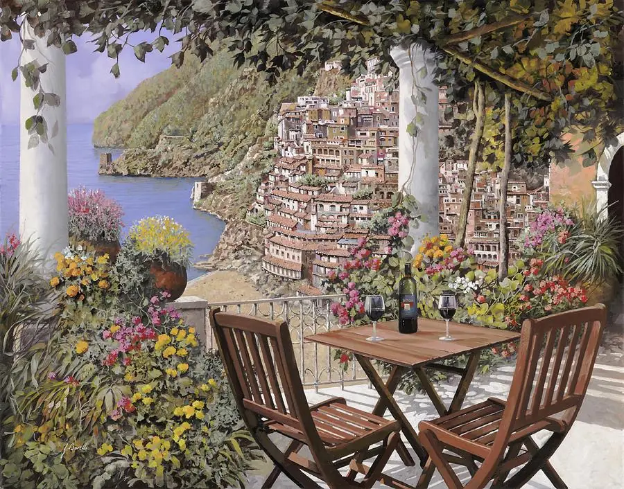 Aperitivo at Positano Terrace Mediterranean Sea View