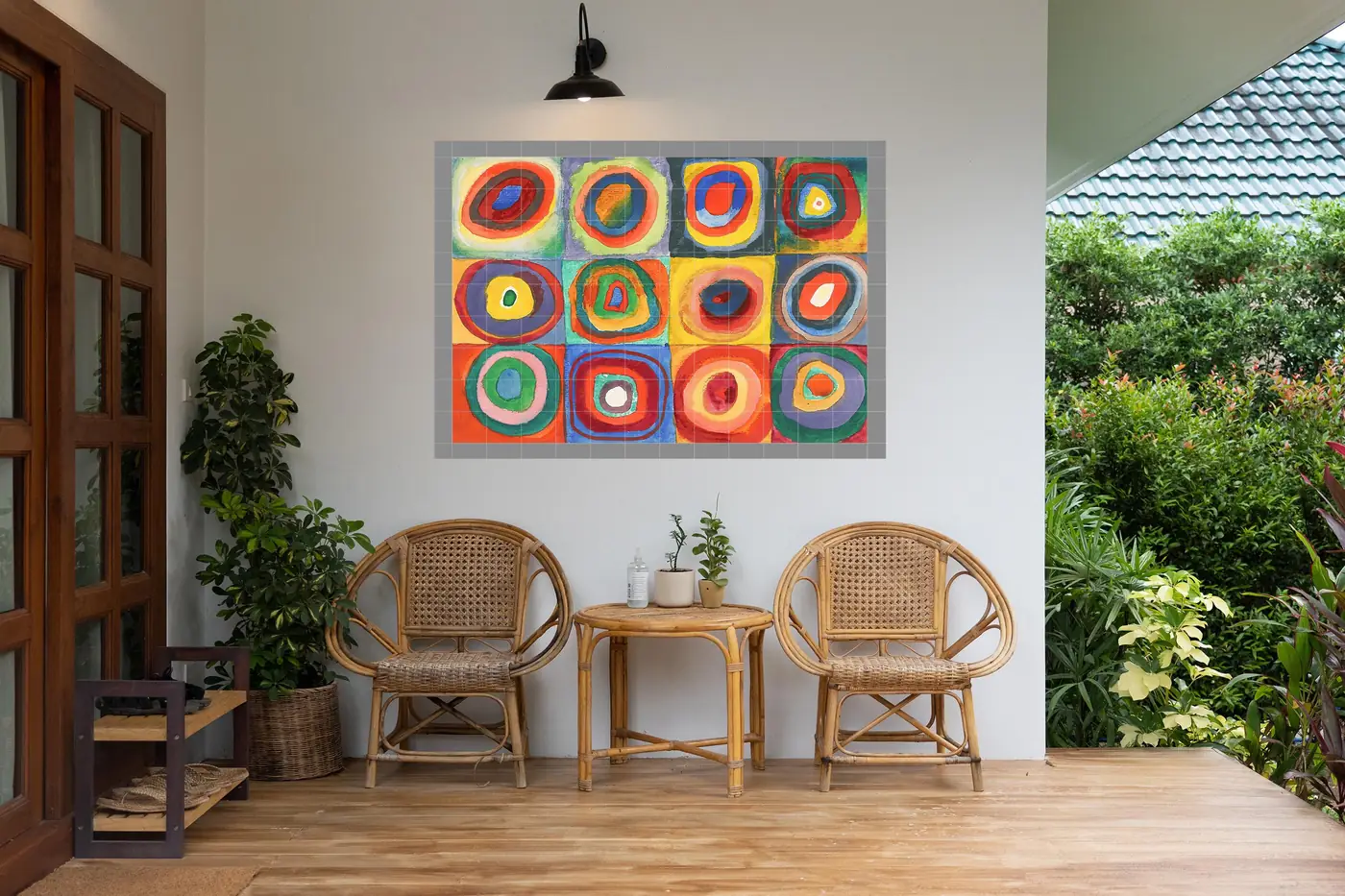 Color Study - Squares and Concentric Rings, Photo 6