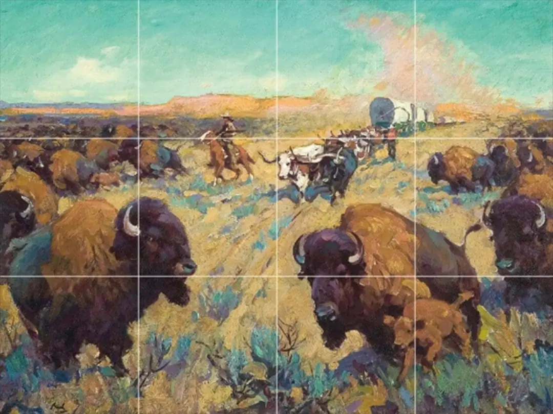 Buffalo Expedition Western Cowboy American Pioneer