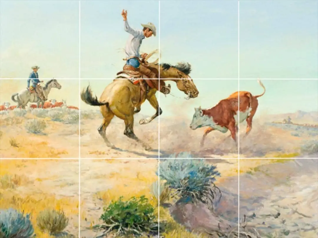 Cattle Drive Funny Animal Country Western Cowboys