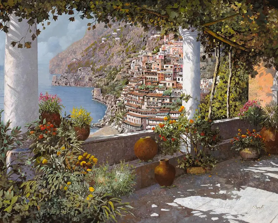 Positano Terrace Garden Mediterranean Sea View