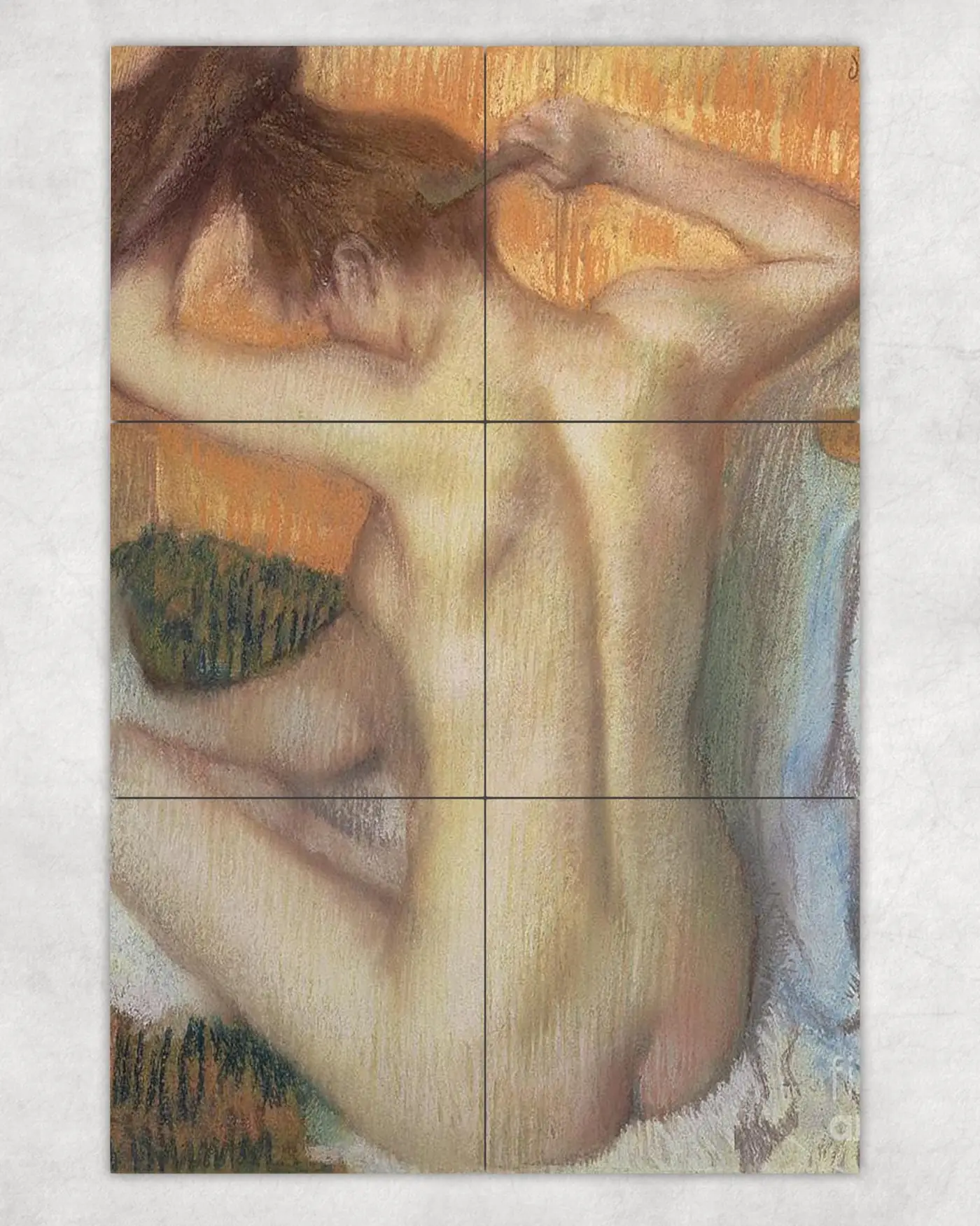 Woman Combing Her Hair Edgar Degas