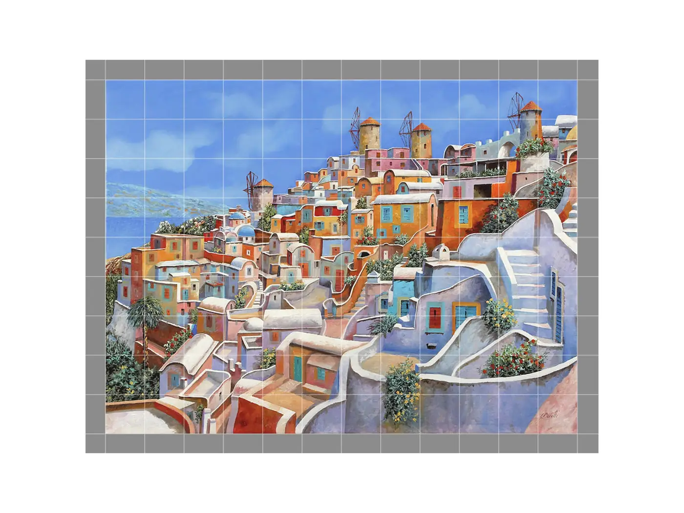 Colorful Santorini Greece