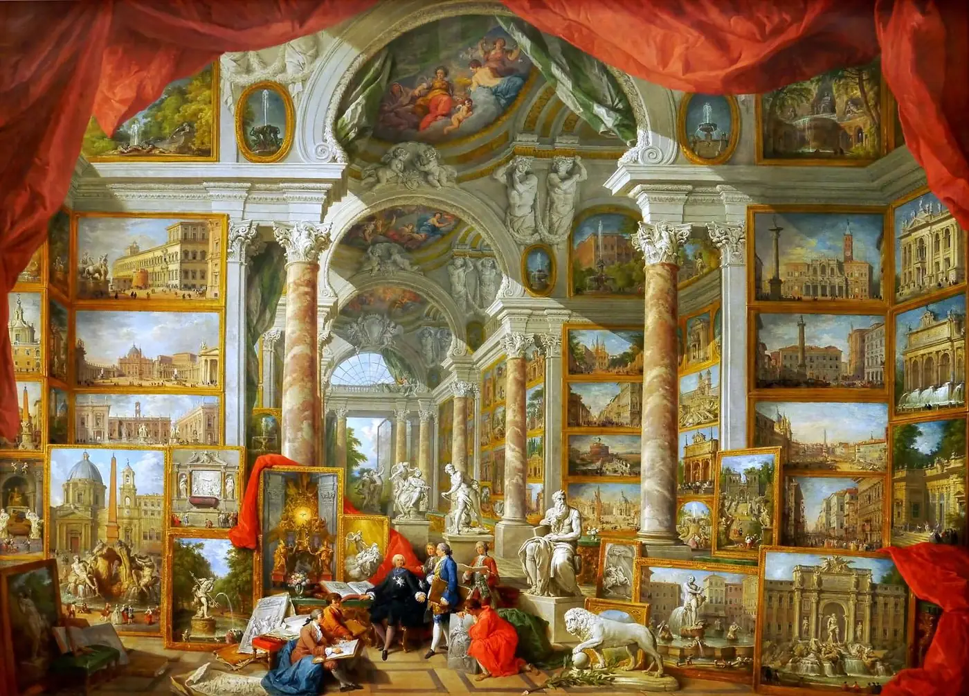 Panini Giovanni Paolo Gallery of Views of Modern Rome 1759