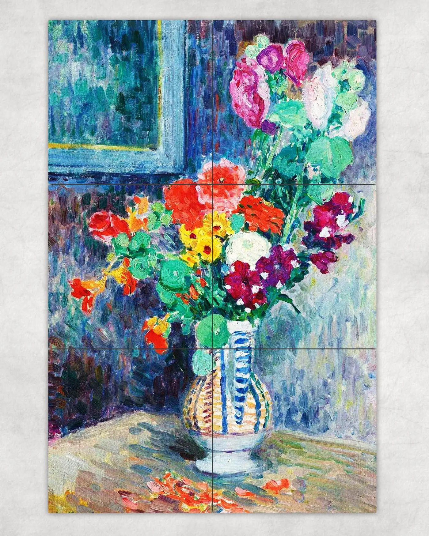 Henri Lebasque Vase de Fleurs Flowers Bouquet