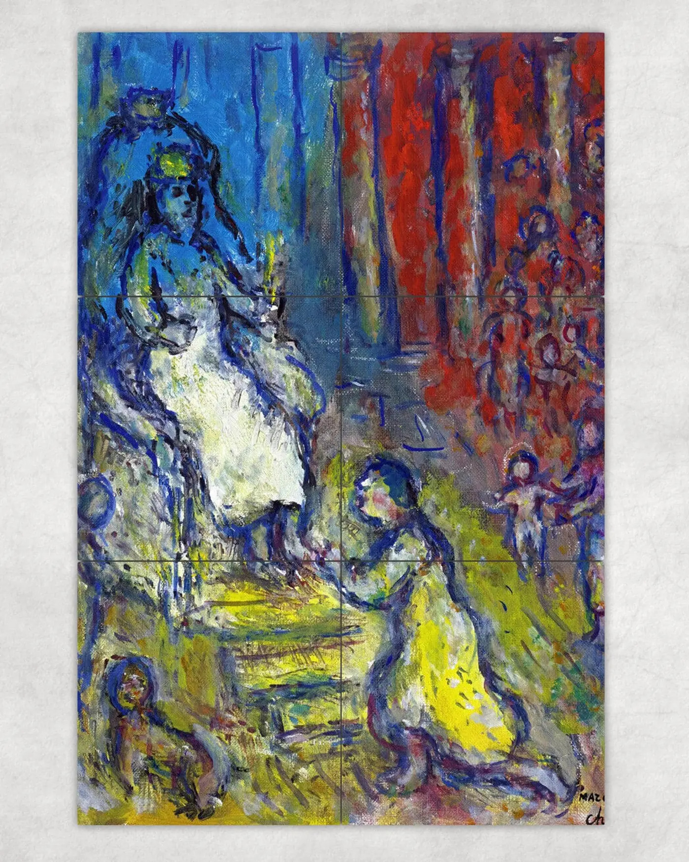 Solomon on His Throne Marc Chagall