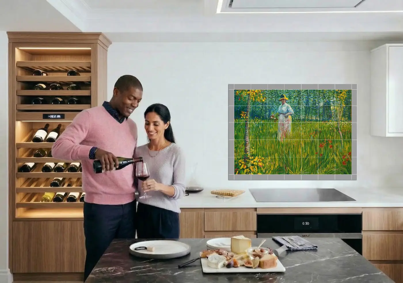 Vangogh Femme Dans Un Jardin installed