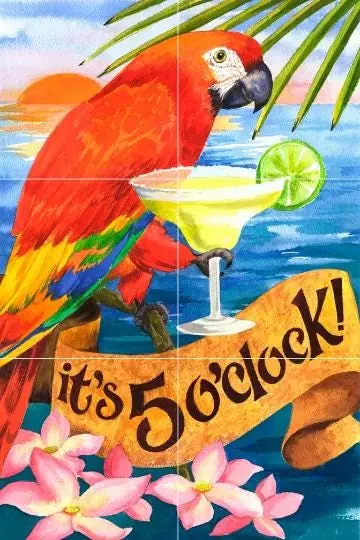 5 O'clock Parrot Margarita Tropical Beach Sunset