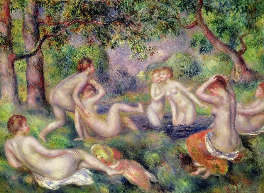 Bathers in the Forest Circa 1897 Pierre Auguste Renoir
