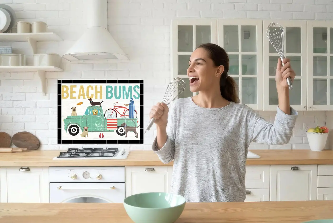 Beach Bums Dogs Surf Ocean View installed