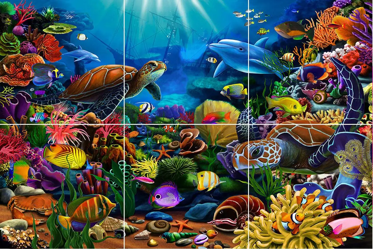 Deep Sea Turtle Fish Reef Tropical Ocean
