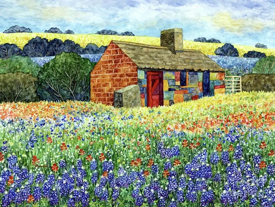 Cottage and Wildflowers