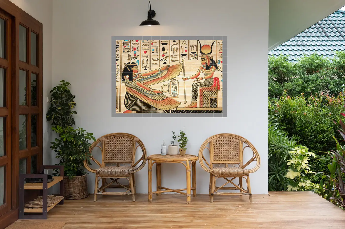Papyrus with Egyptian Characters Isis, Photo 6