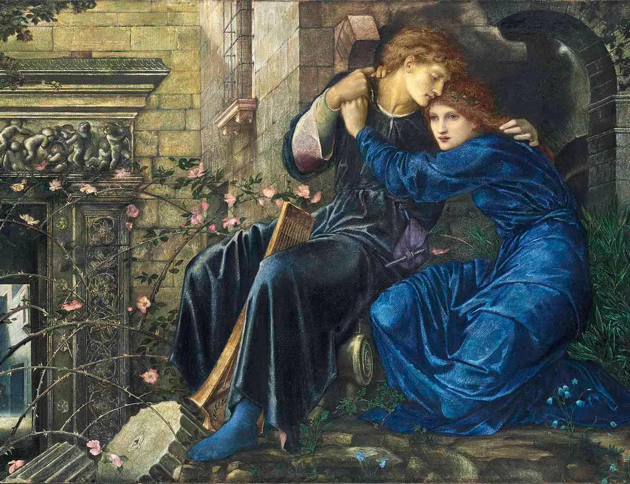 Sir Edward Coley Burne Jones Love Among the Ruins