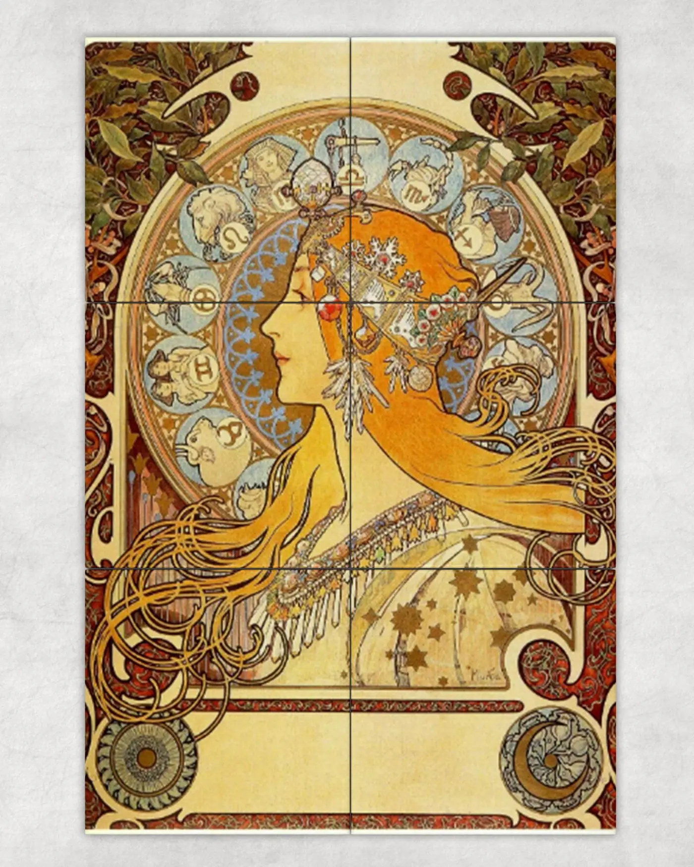 Alphonse Mucha Zodiac Art Nouveau