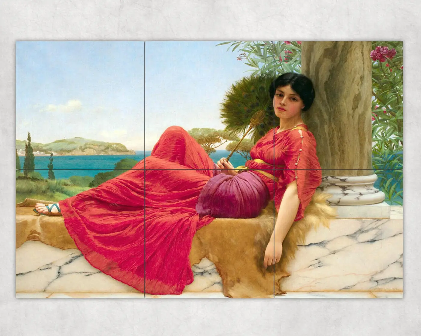 Leaning Against a Column John William Godward