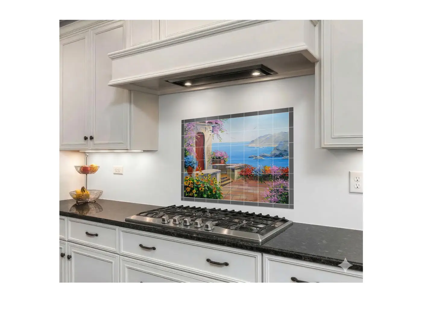 Seaside Beach Cottage Garden Ocean View Seascape installed