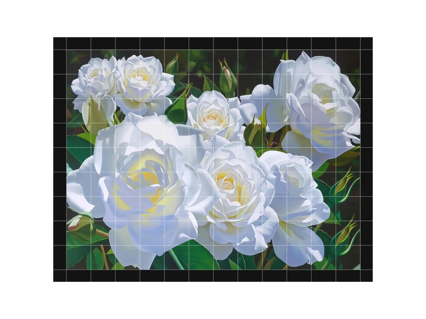 White Rose Flower Garden