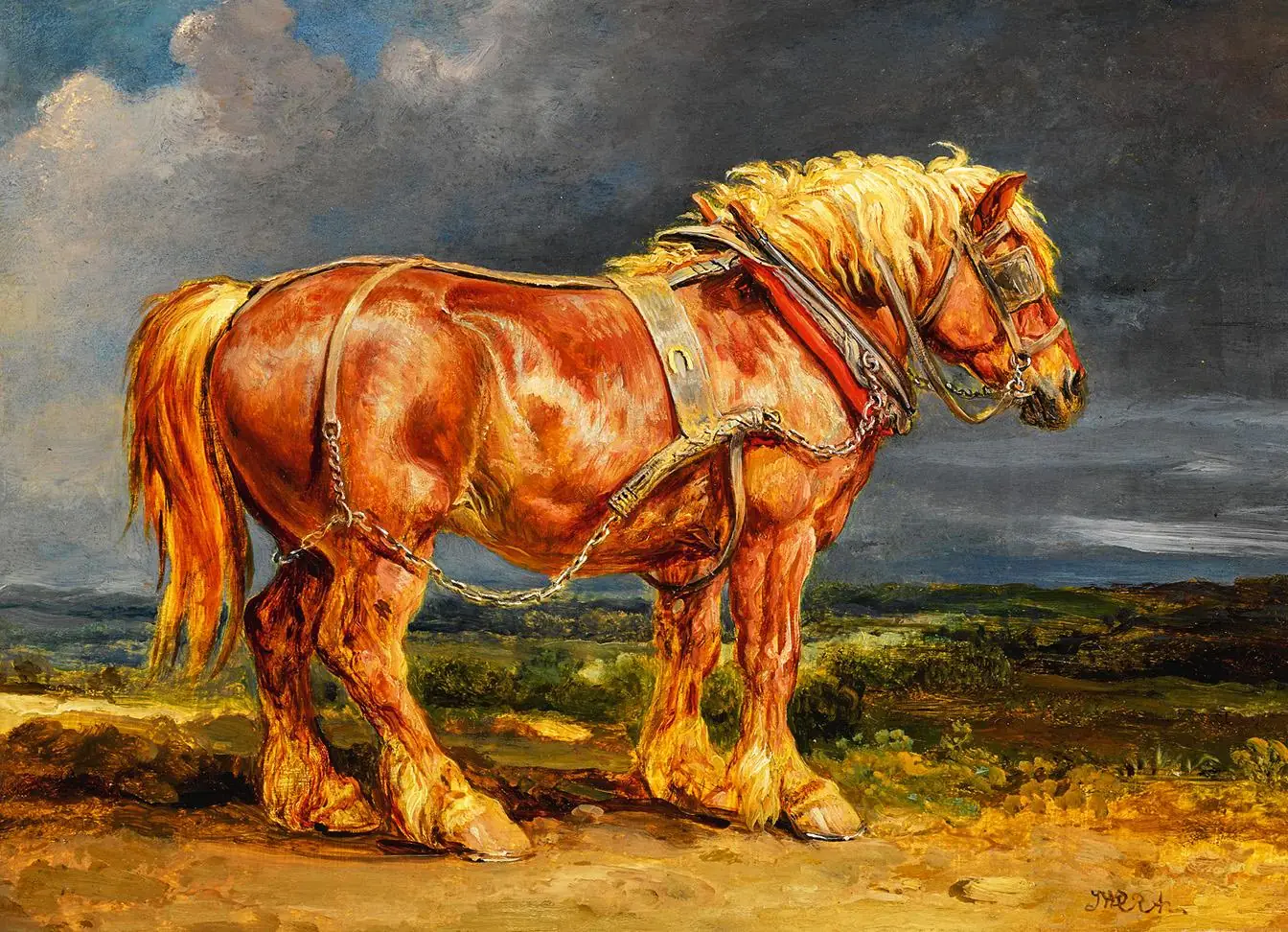 The Shire Horse Elephant in an Extensive Landscape James
