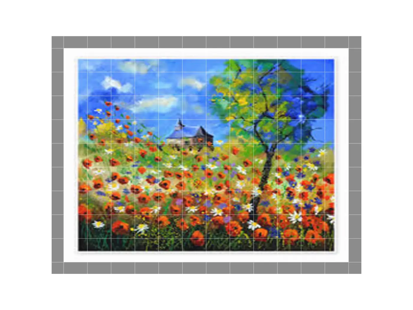 Poppy Field with Church
