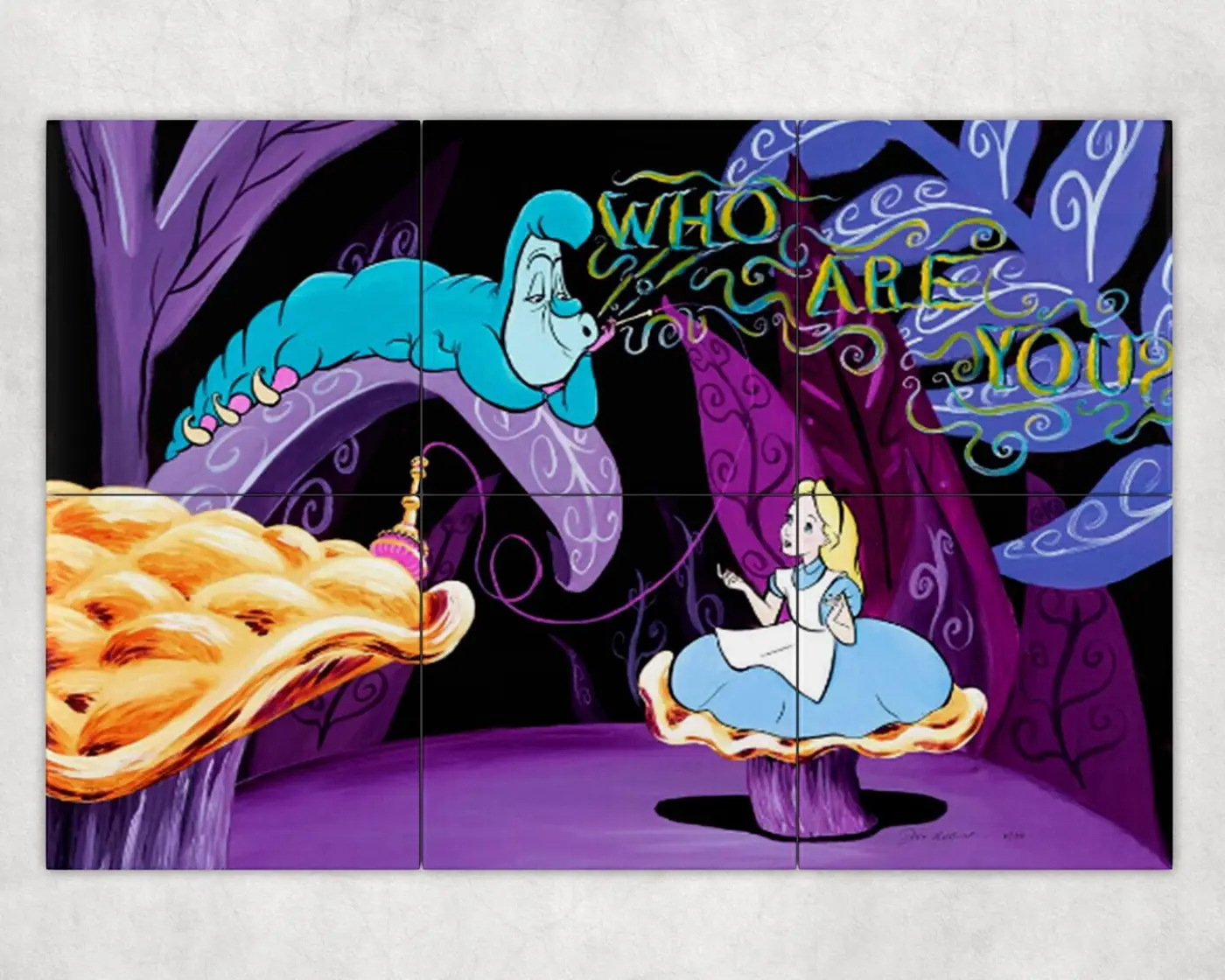 Alice in Wonderland and Caterpillar
