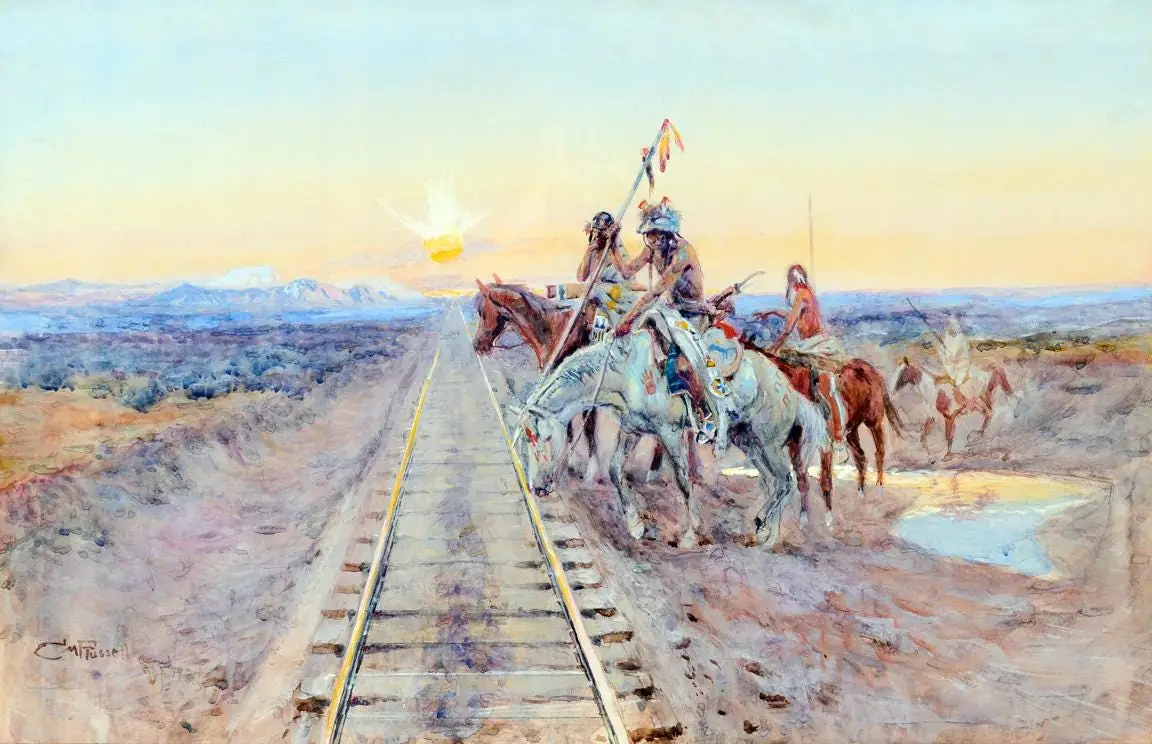 Trail of the Iron Horse Cowboys Country Western