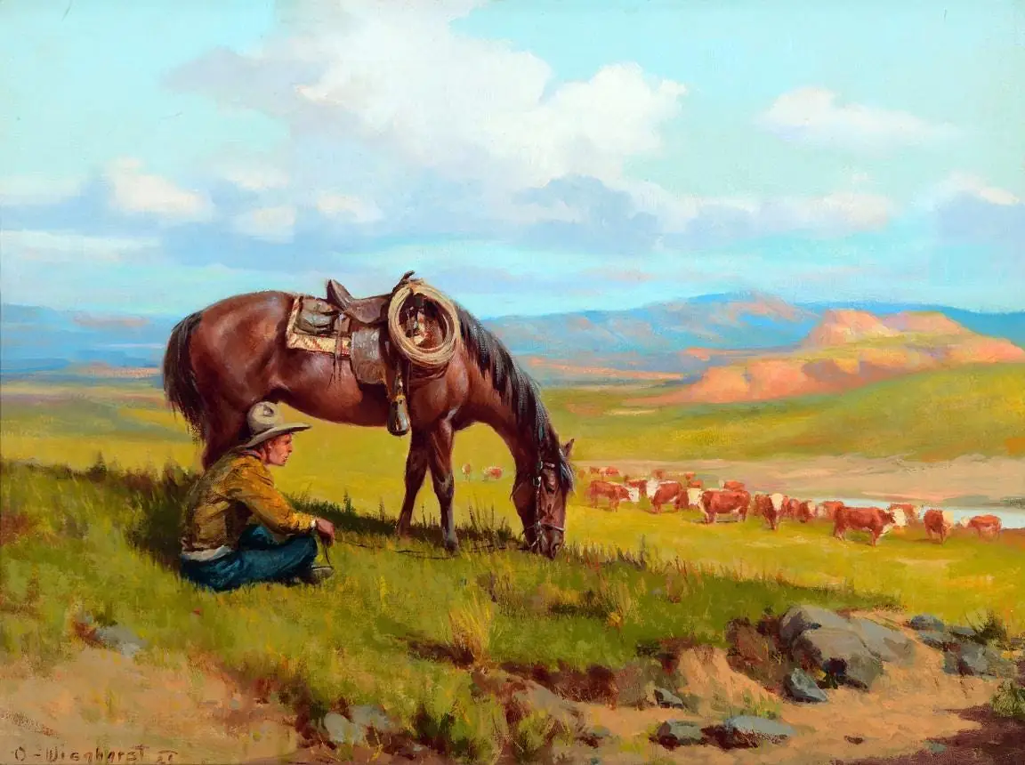 Cowhand by Wieghorst