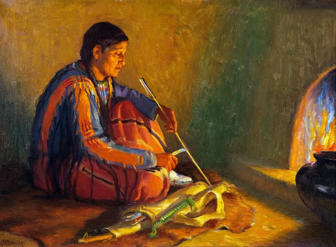 The Arrow Maker Indian by Sharp