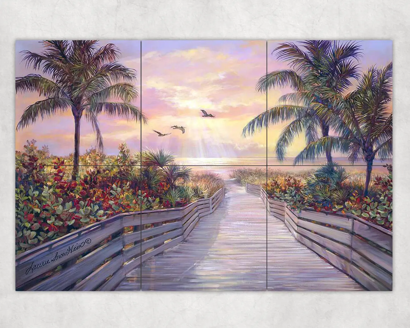 Beach Entrance Garden Sea Grapes Palm Trees Ocean View