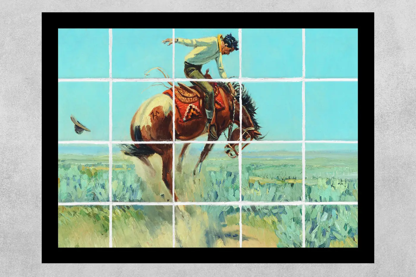 Cowboy Wild Bronco Horse