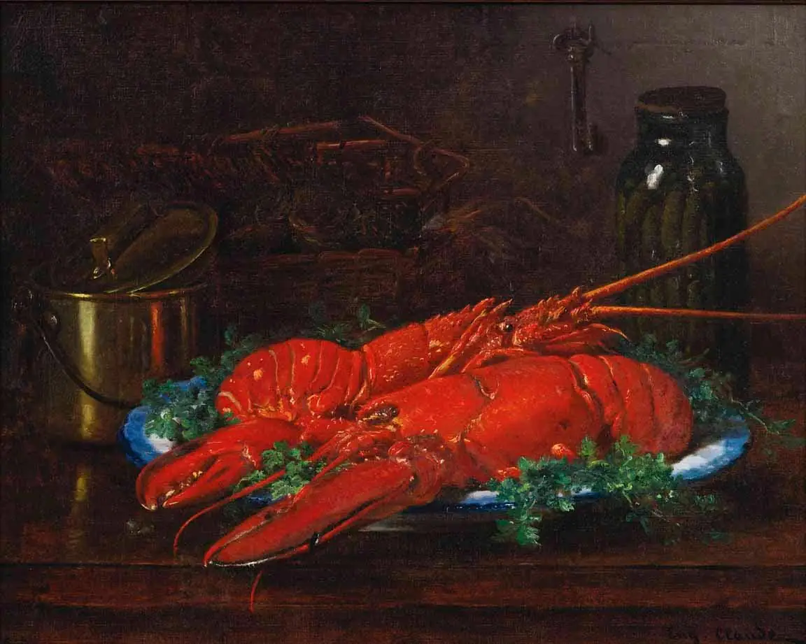 Eugène Claude Lobster Copper Pot Ledge