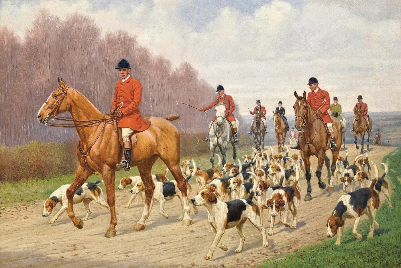 Edward Algernon Stuart Douglas the Hunt Moving