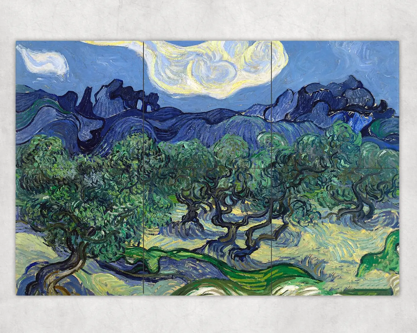 The Olive Trees 1889 Vincent Van Gogh
