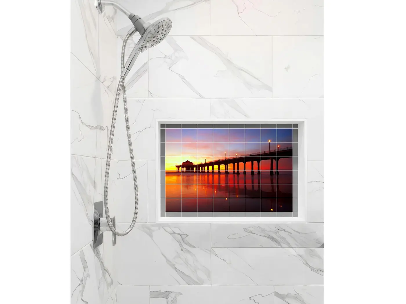 Manhattan Beach Pier Sunset installed