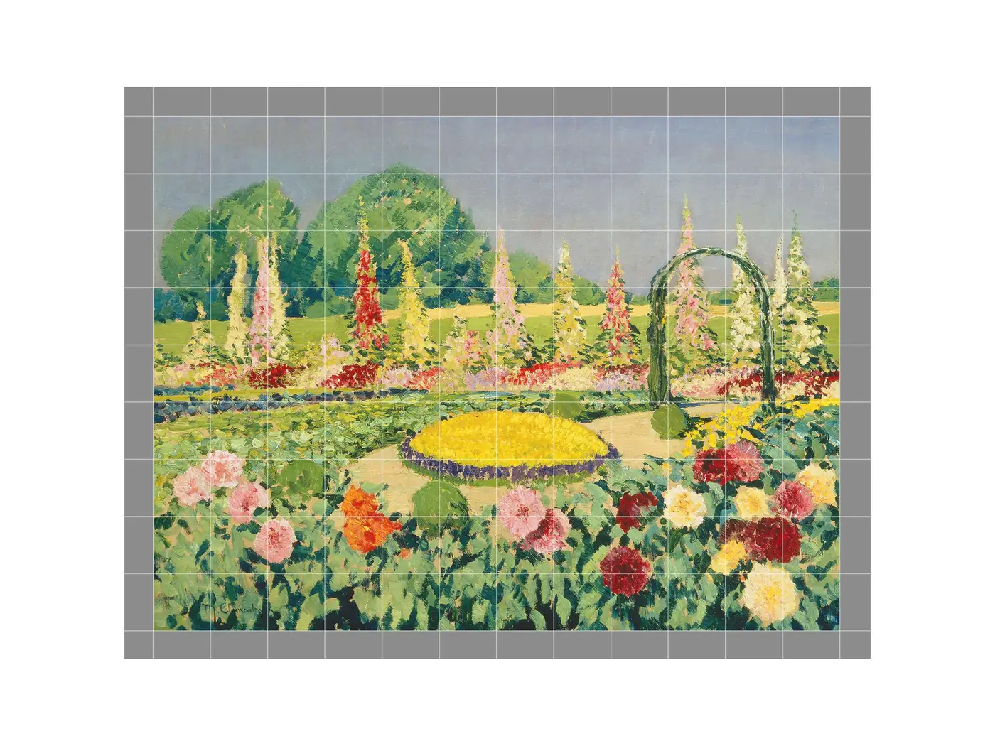 Flower Garden at the Clarenbach House