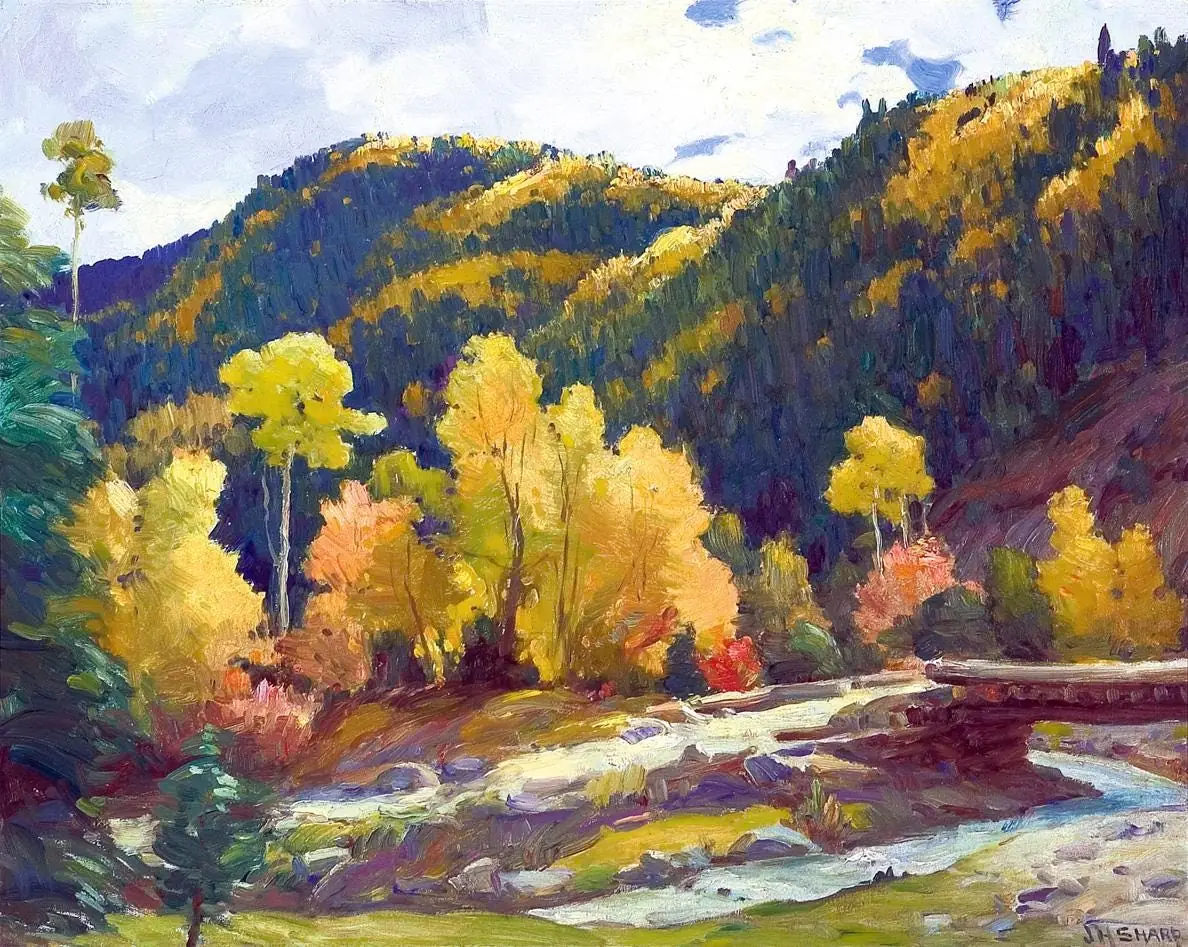 Sharp_ Aspens in Hondo Creek in October