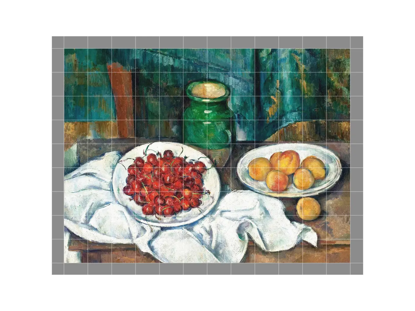 Cherries and Peaches by Paul Cézanne