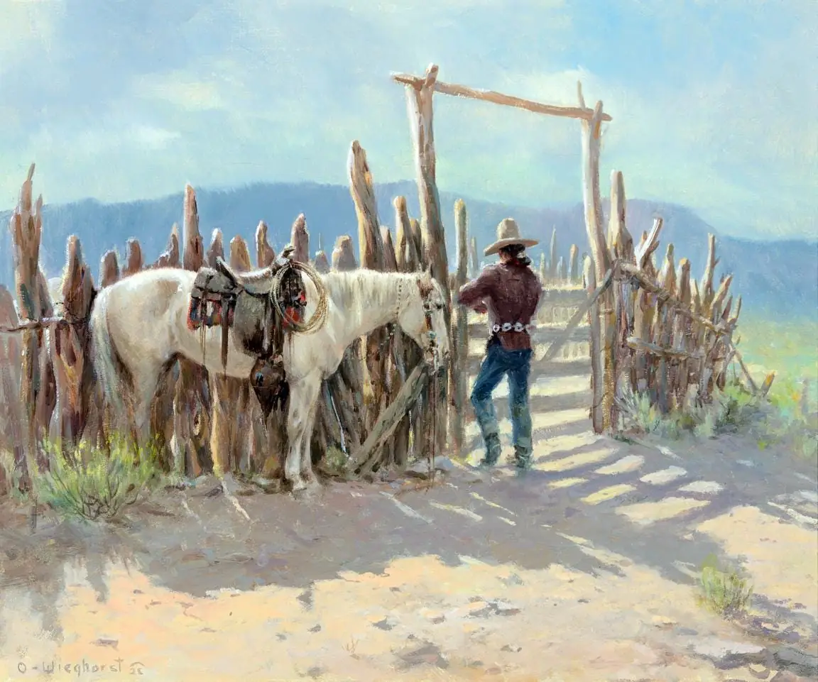 Navajo Corral by Wieghorst
